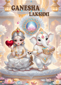 พระพิฆเนศ:พระแม่ลักษมี,ร่ำรวย มั่งคั่ง