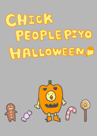 Halloween chick people piyo