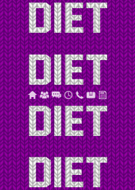 MEIKI CHIC BLACK - Diet is Purple Knit
