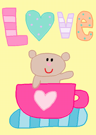 (colorful Lilo and cup x yellow)