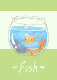 Small fish tank - light gray green (Gr4)