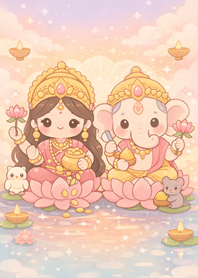Lakshmi and Ganesha 003