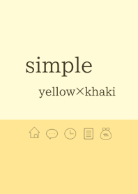simple yellow and khaki theme.