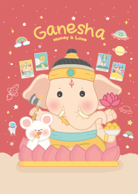 พระพิฆเนศ เทพแห่งความสำเร็จ (สีแดง)