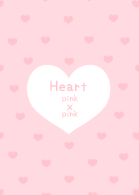 Heart pink X pink