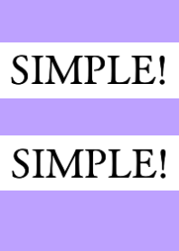 SIMPLE!SIMPLE!/PURPLE/BEIGE