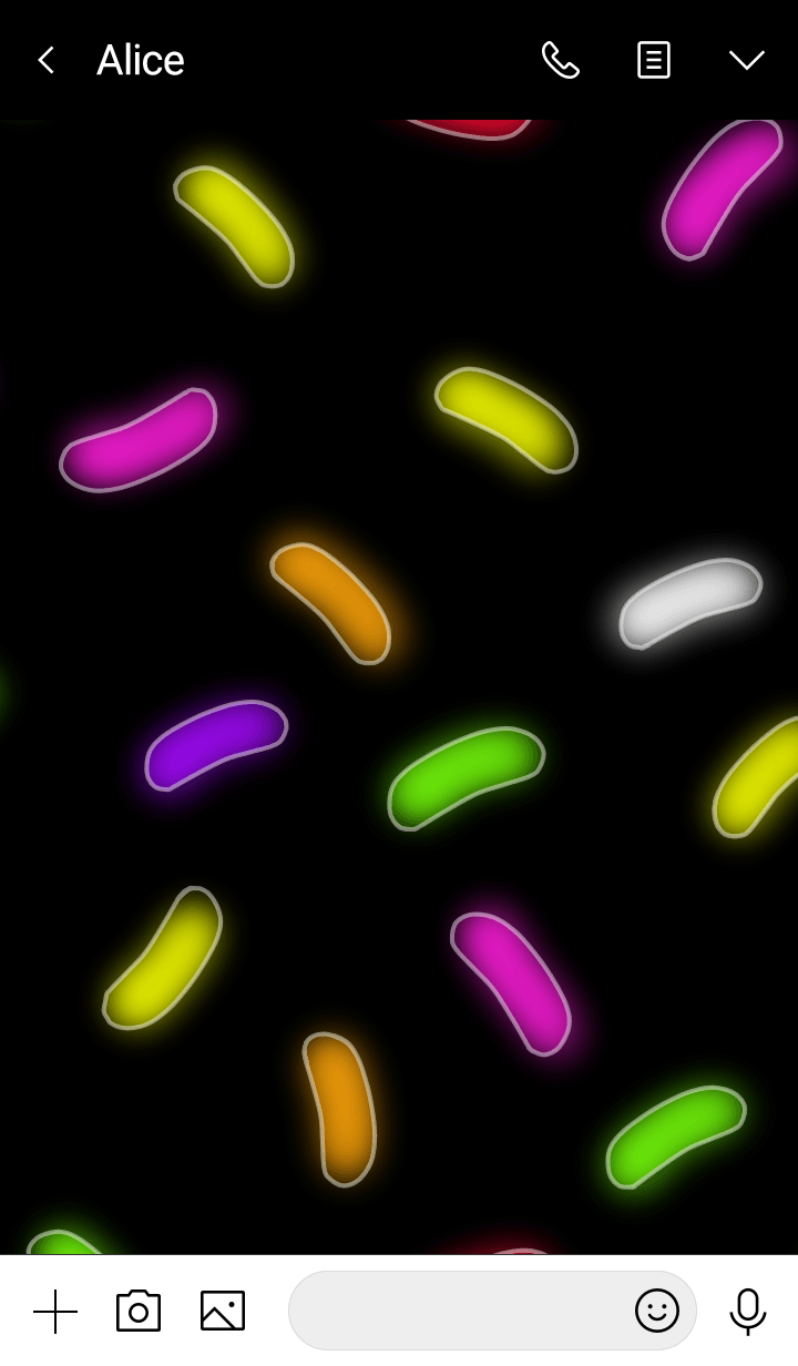 LINE 個人原創主題 Neon light jelly beans