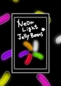Neon light jelly beans