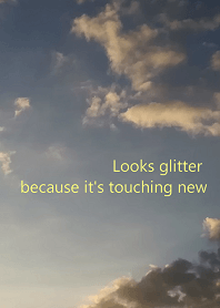 Looks glitter because it's touching new