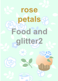 バラの花びら(食べ物とキラキラ2)