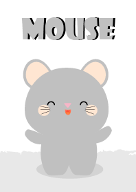 Simple Love gray mouse Theme V.1