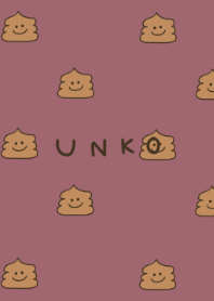 うんこだらけ×くすみピンク。