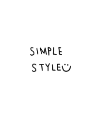 Simple style!