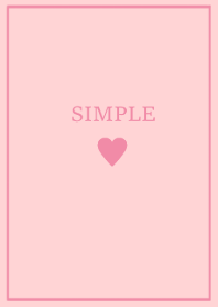 SIMPLE HEART =sweet pink=