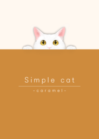 simple white cat/caramel brown.