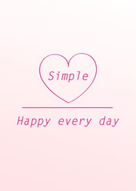 シンプルな愛 - ピンク