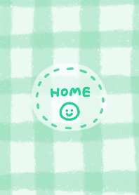 Crayon cute plaid pattern (mint green)