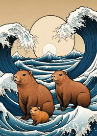 Ukiyo-e - Capybara 877150