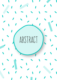 Abstract Polka White Polar Green