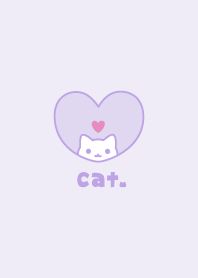 Cat Heart - Purple