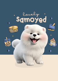 Hello! Samoyed lovely : Navy