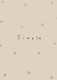 ナチュラルベージュとベージュの星柄。