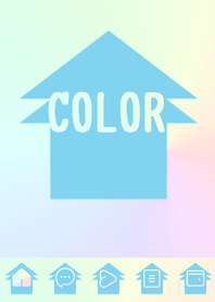 blue color rainbow  T18