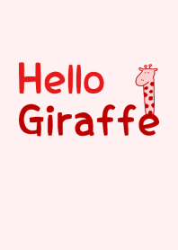 Hello Giraffe red 8
