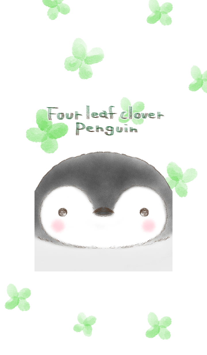 Four leaf clover penguin
