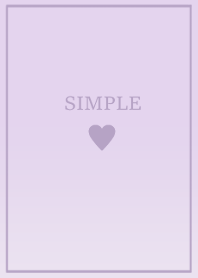 SIMPLE HEART -lavender gradation-