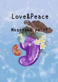 My Art Magatama paint 100 sea turtle