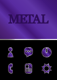 Purple alumite metal Theme WV