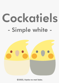 Cockatiels (Simple white)