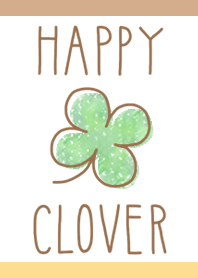 HAPPY CLOVER(yellow&beige)
