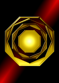 Brilliant gold(octagon:red)