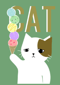 Cat and Ice cream
