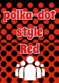polka-dot style Red