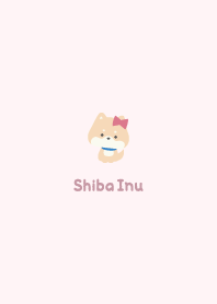 Shiba Inu3 Ribbon [Pink2]