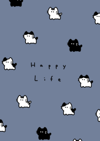 貓．gray blue white