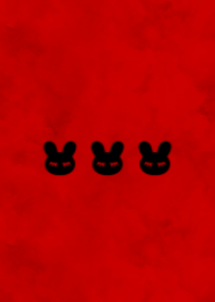 sleeping rabbit.(black1-01)