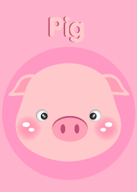 Simple Pink Cute Pig theme