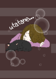 猫と私と、うたた寝。