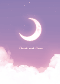 Cloud & Crescent Moon  - Grape 02