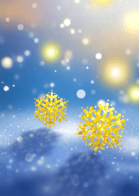 運気アップ♡黄金の雪の結晶