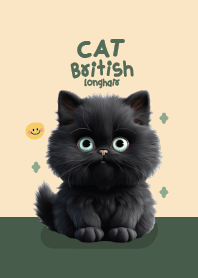 แมวดำน่ารักบริติช : สีมิดไนท์กรีน