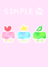 Theme of a simple cupcake