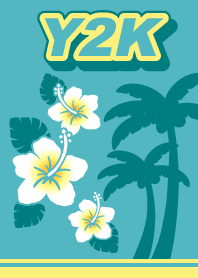 Y2K ハワイ ハイビスカス 海 平成ギャル