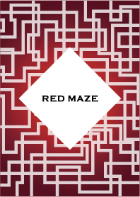Red maze pattern