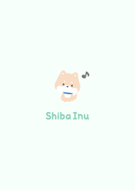Shiba Inu3 Musical note [Green]