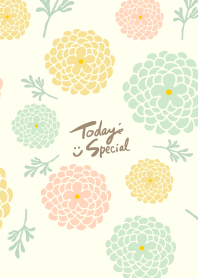 3 colored flowers leaves16 from Japan